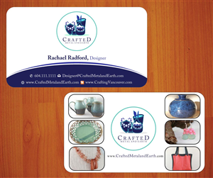 Business Card Design by Sbss for Crafted Metal and Earth | Design: #1587161