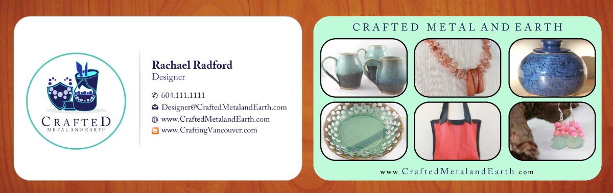 Business Card Design by Sbss for Crafted Metal and Earth | Design #1587162