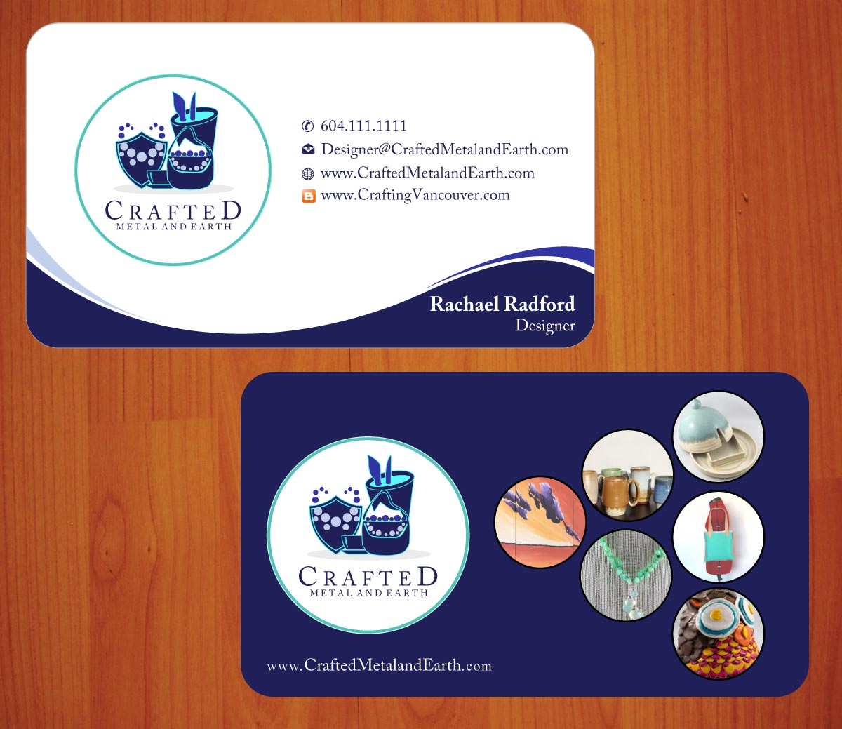 Business Card Design by Sbss for Crafted Metal and Earth | Design #1587166