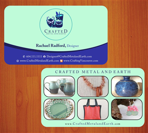 Business Card Design by Sbss for Crafted Metal and Earth | Design: #1587168
