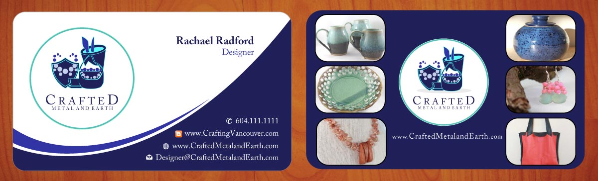 Business Card Design by Sbss for Crafted Metal and Earth | Design #1587170