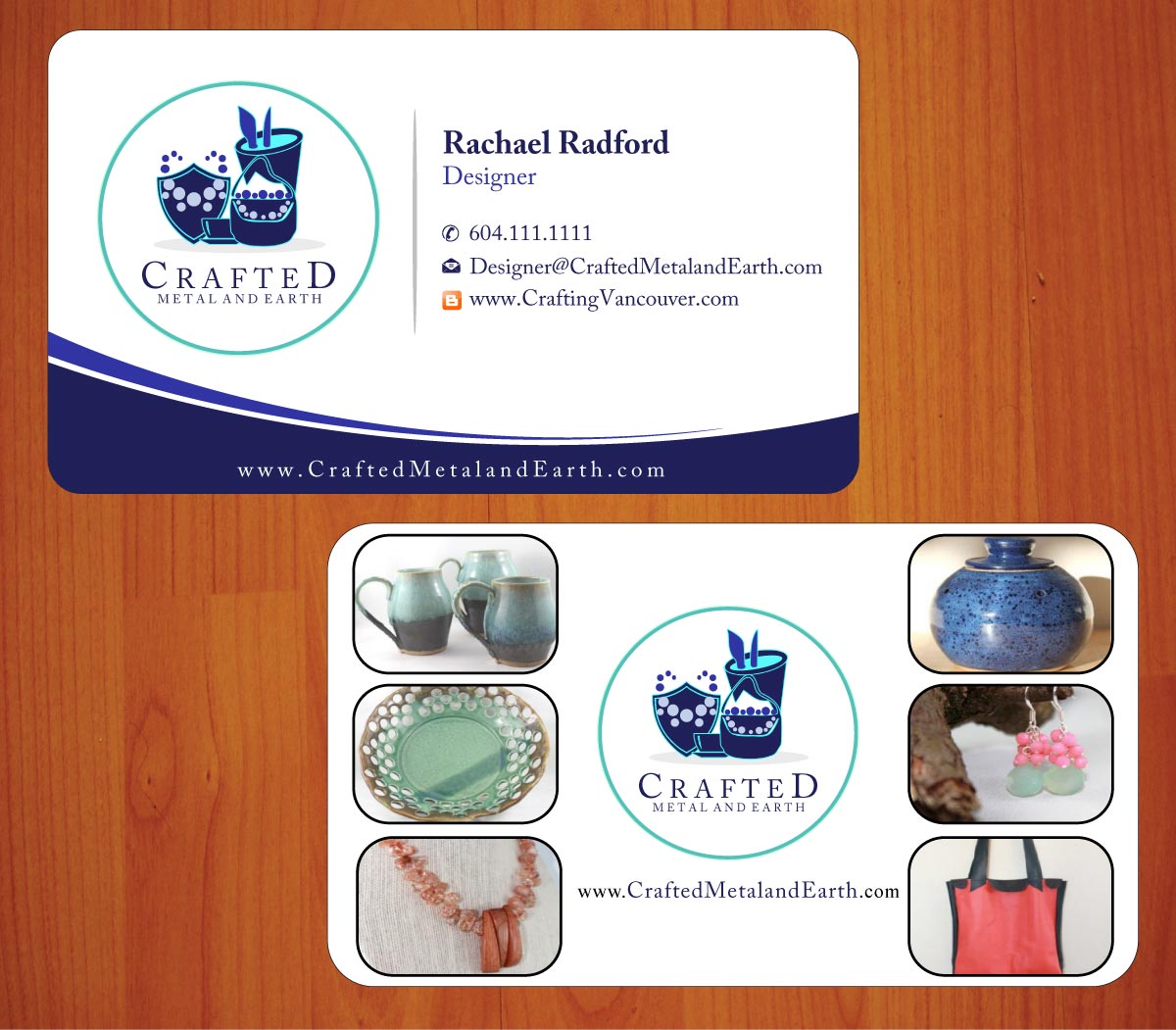Business Card Design by Sbss for Crafted Metal and Earth | Design #1587182
