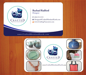 Business Card Design by Sbss for Crafted Metal and Earth | Design: #1587182