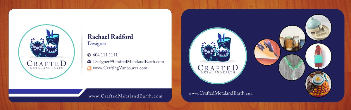 Business Card Design by Sbss for Crafted Metal and Earth | Design #1587185