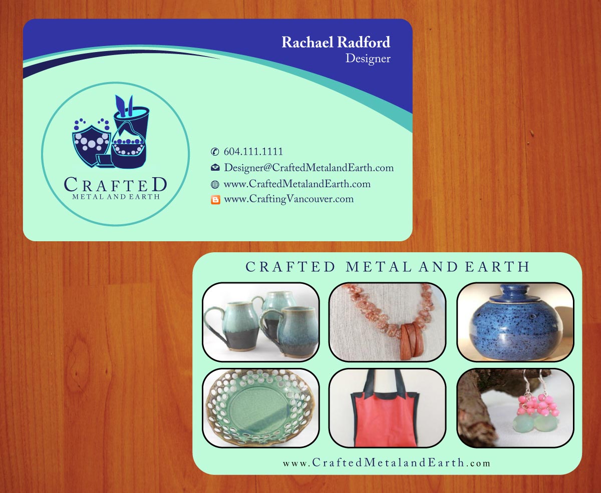 Business Card Design by Sbss for Crafted Metal and Earth | Design #1587187