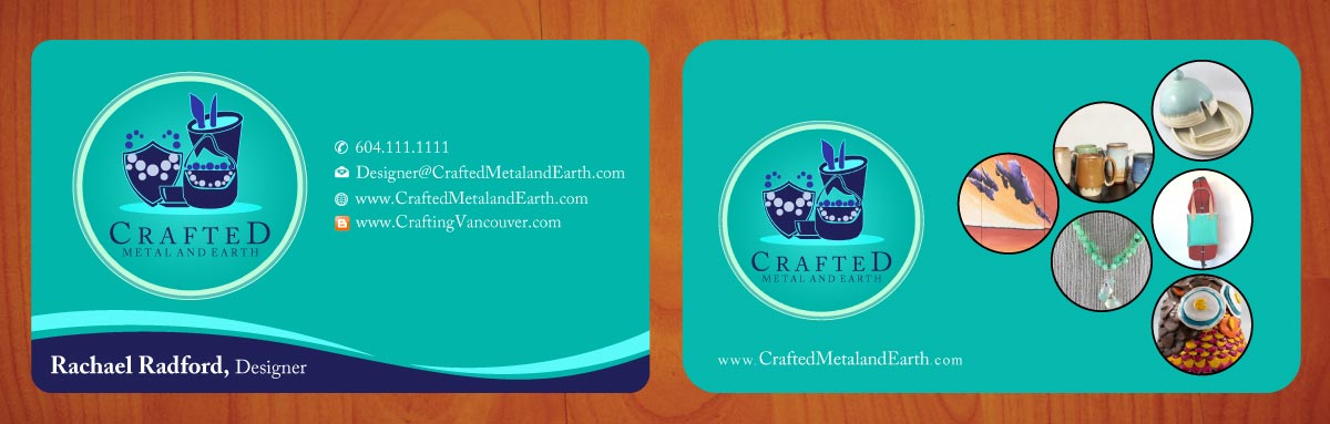 Business Card Design by Sbss for Crafted Metal and Earth | Design #1587188