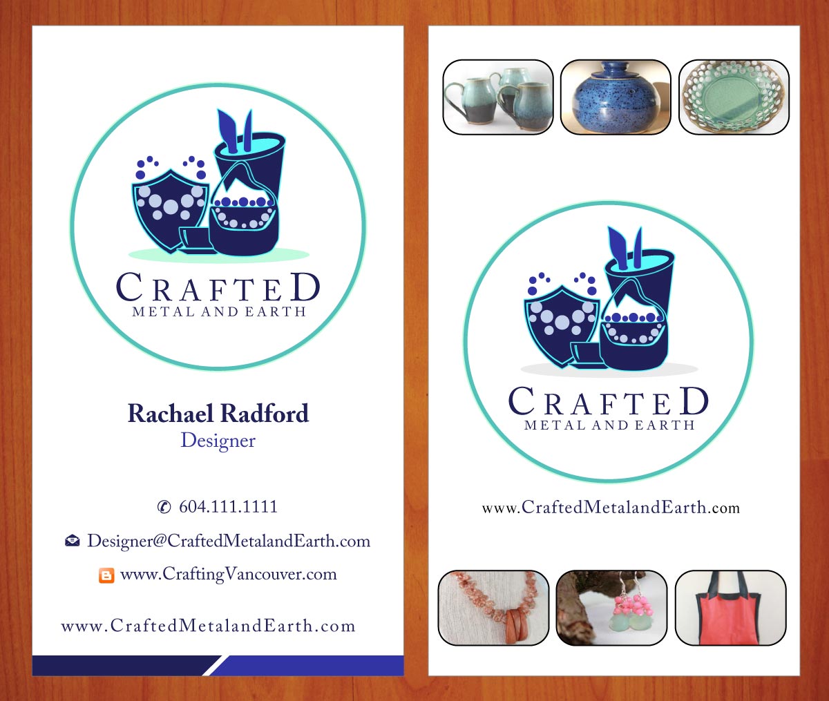 Business Card Design by Sbss for Crafted Metal and Earth | Design #1587192