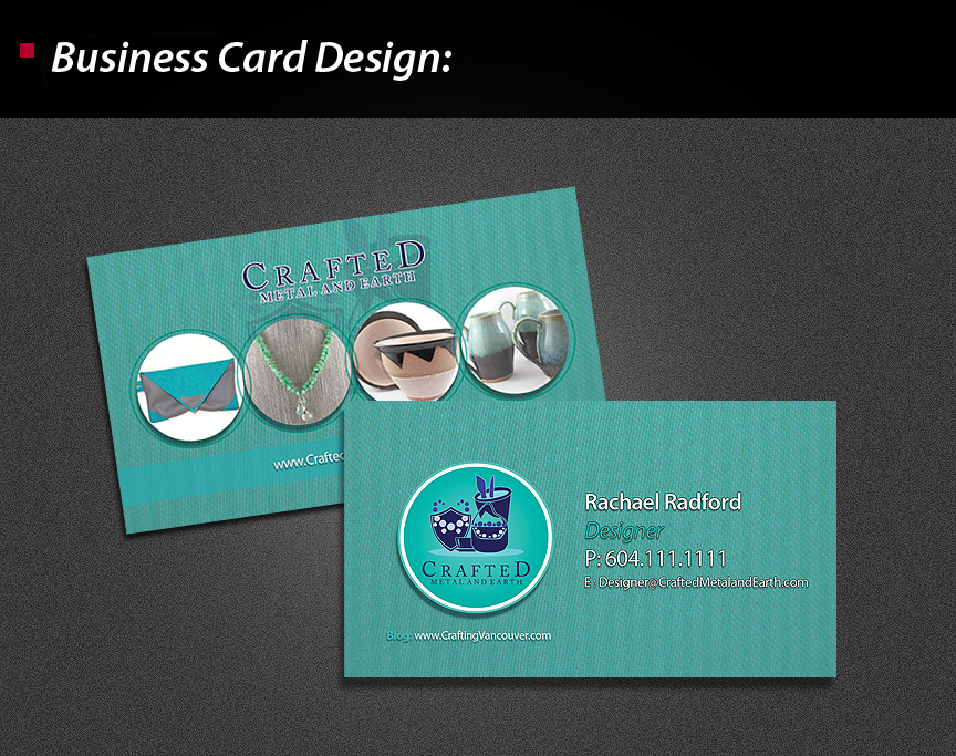 Design de Carte de Visite par wolfgfxdesign pour Crafted Metal and Earth | Design #1585109