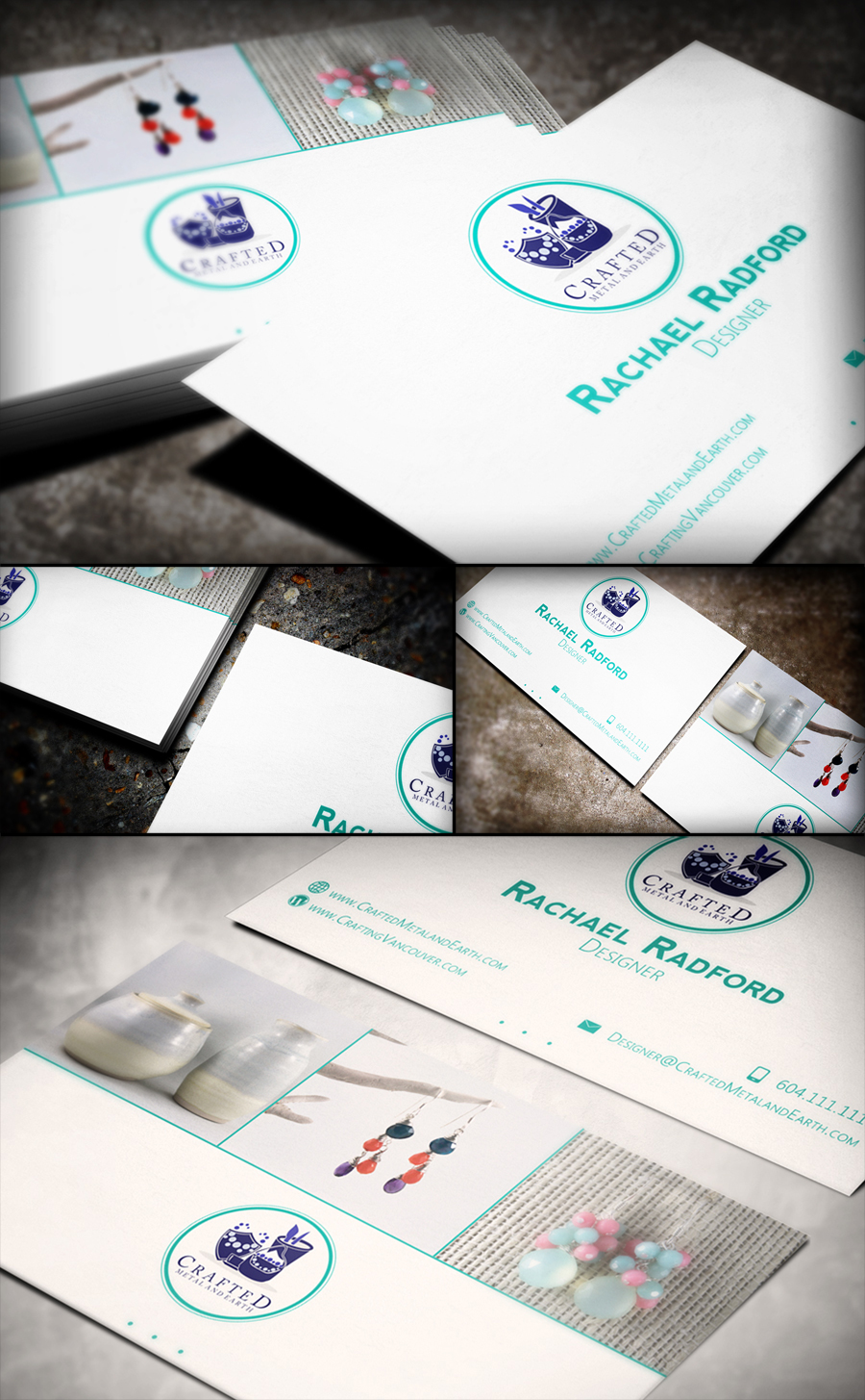 Business Card Design by Maxuma for Crafted Metal and Earth | Design #1627649