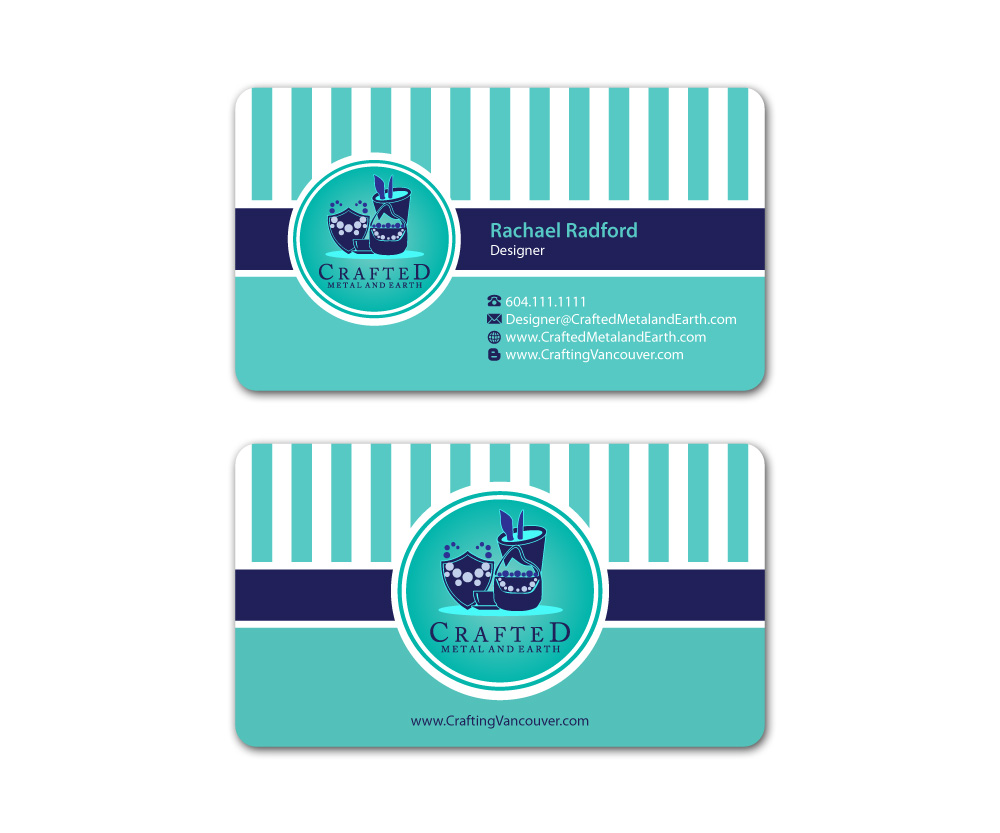 Business Card Design by MDesign for Crafted Metal and Earth | Design #1605624