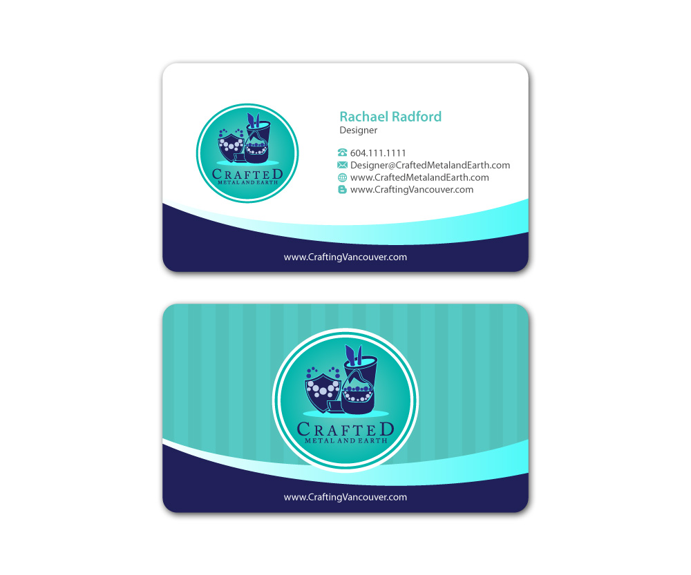 Business Card Design by MDesign for Crafted Metal and Earth | Design #1605625