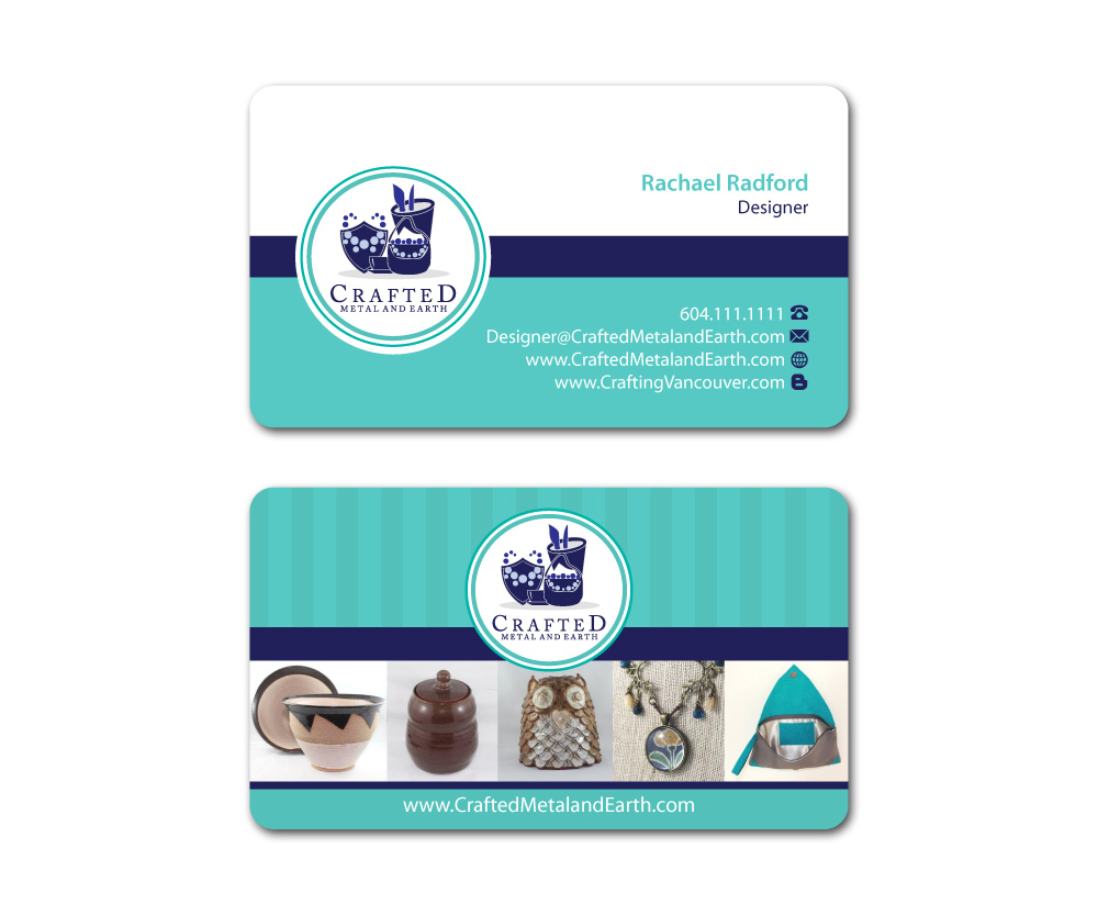 Business Card Design by MDesign for Crafted Metal and Earth | Design #1628464