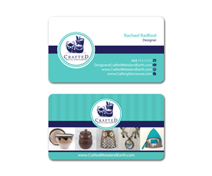 Business Card Design by MDesign for Crafted Metal and Earth | Design: #1628464