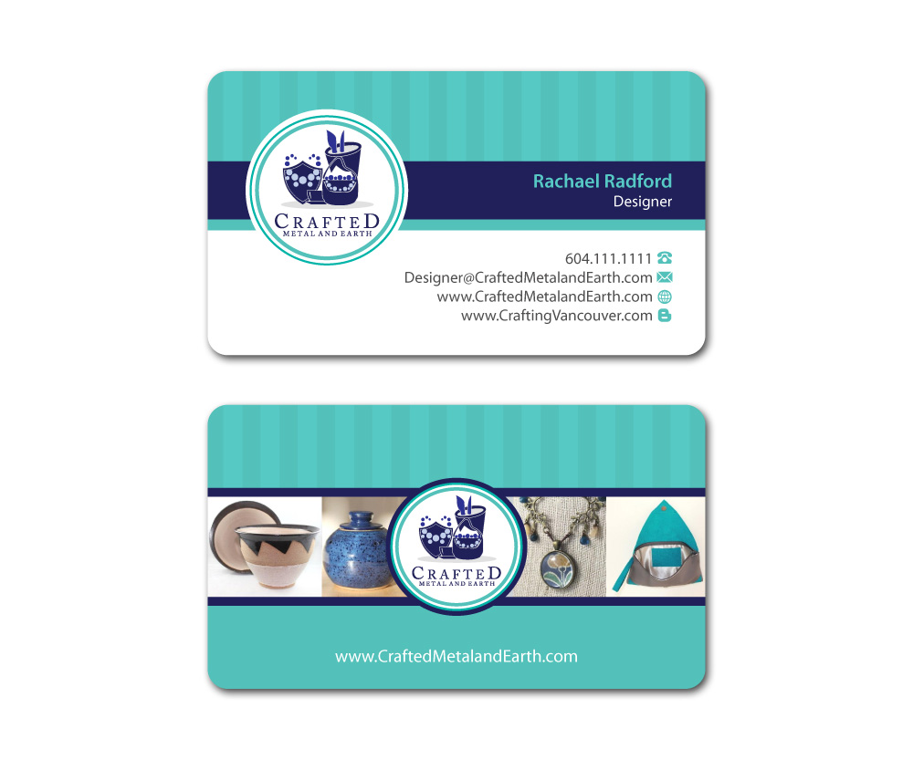 Business Card Design by MDesign for Crafted Metal and Earth | Design #1628467