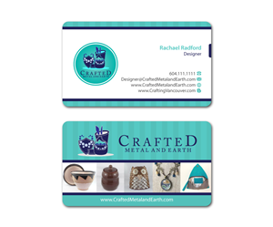Business Card Needed for Crafter of Pottery, Jewelry and Artwork | Visitenkarten-Design von MDesign