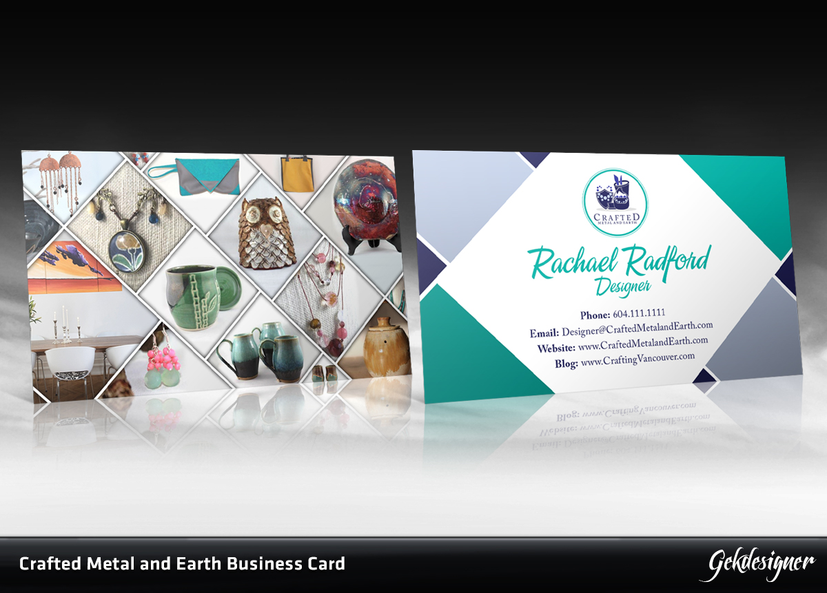Business Card Design by gekgrfx for Crafted Metal and Earth | Design #1612139