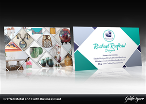 Business Card Needed for Crafter of Pottery, Jewelry and Artwork | Visitenkarten-Design von gekgrfx
