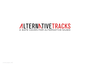Just 'Alternative Tracks' or with the added slogan 'A safe haven for alternative Music' | Design de Logo par GreenLamp