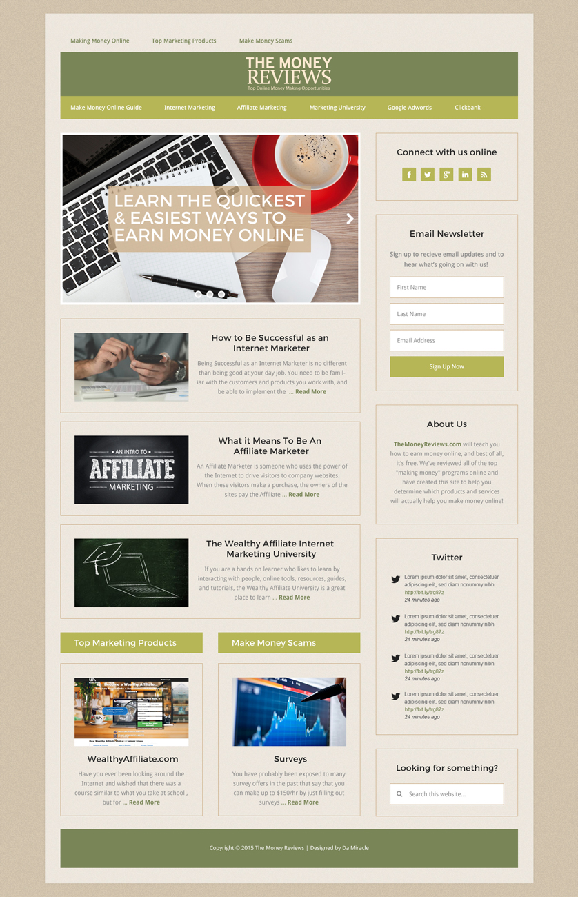 Wordpress Design by Da Miracle for Renenet Digital Limited | Design #5815182