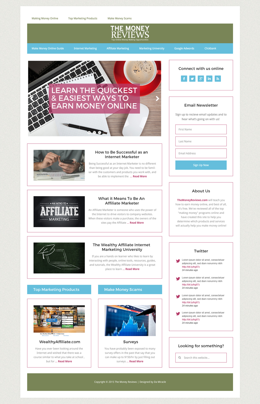 Wordpress Design by Da Miracle for Renenet Digital Limited | Design #5856959
