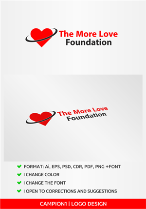 Design de Logo par artsterdam pour The More Love Foundation | Design : #5869214