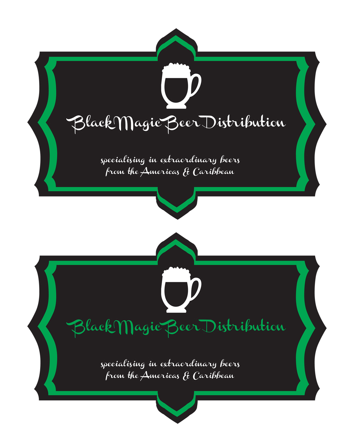 Logo Design by Silvia Lucia for Black Magic Beer Distribution | Design #1592111