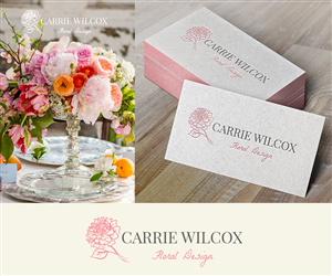 Logo design for high end special event/ wedding florist for business cards etc | Diseño Gráfico por karolin
