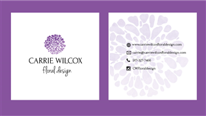 Logo design for high end special event/ wedding florist for business cards etc