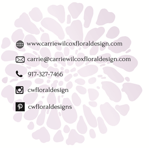 Logo design for high end special event/ wedding florist for business cards etc | Diseño Gráfico por Birdcage