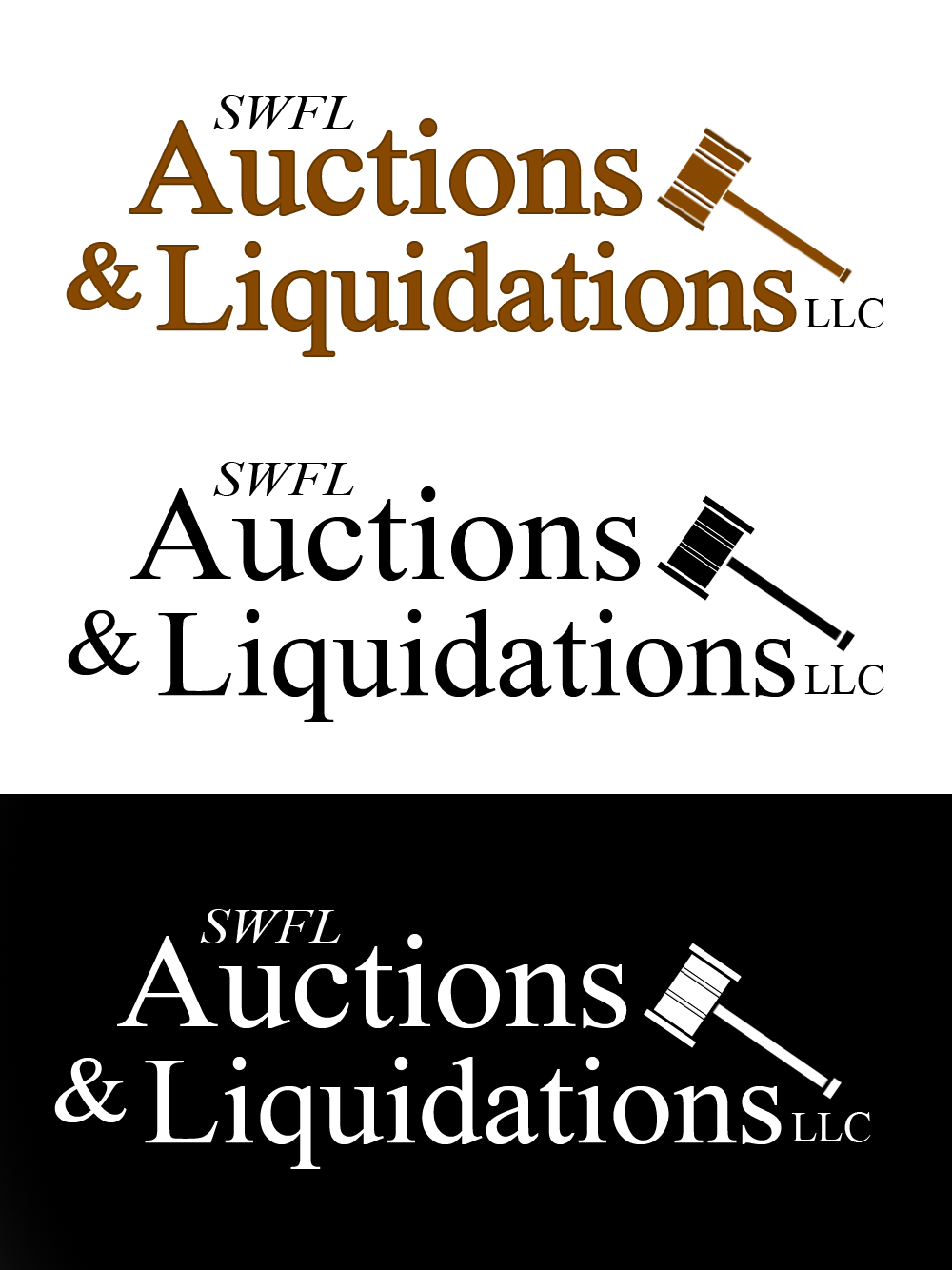 Logo Design by R.W. Bain for SWFL Auctions & Liquidations, LLC | Design #5836552