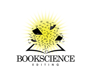 BookScience (and in smaller script: editing) | Logo Design by sherman
