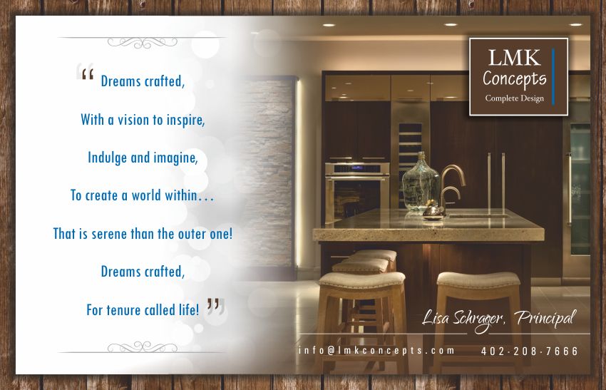 Design de Carte Postale par Smart-tech solution pour lmk concepts | Design #5845947
