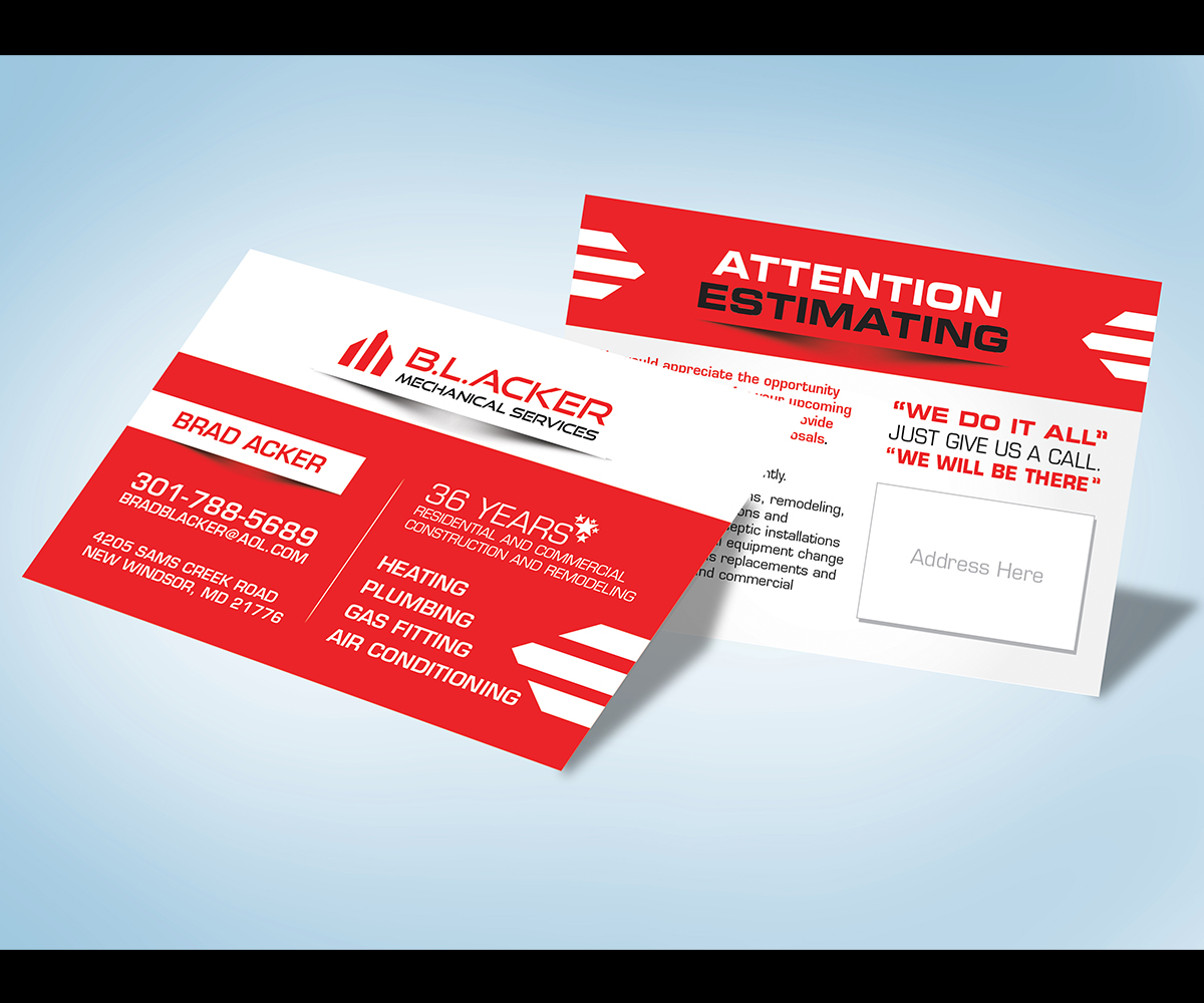 Postcard Design by KreativeDesk for b.l. acker | Design #5826521