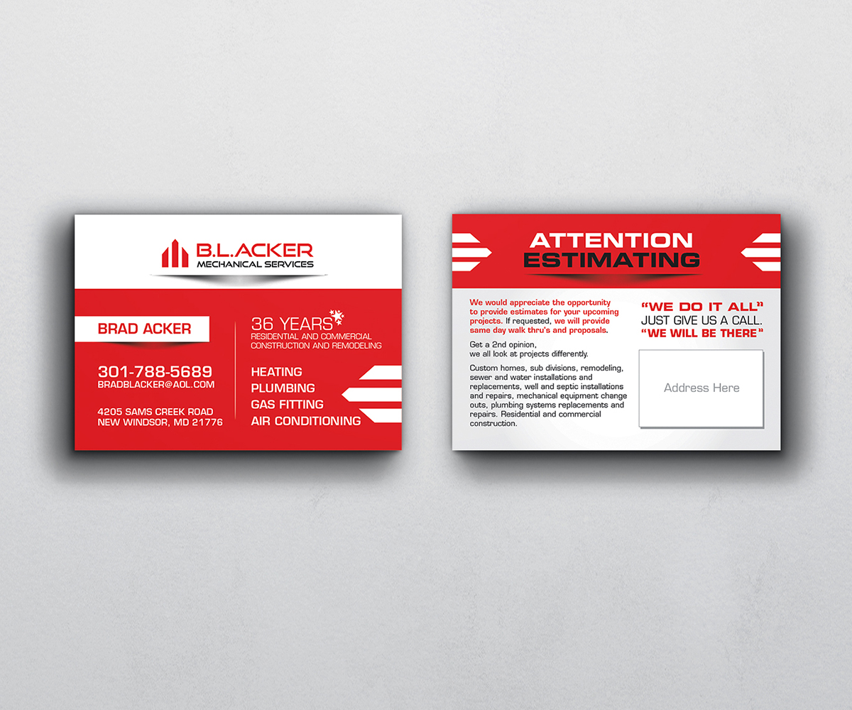 Postcard Design by KreativeDesk for b.l. acker | Design: #5826526