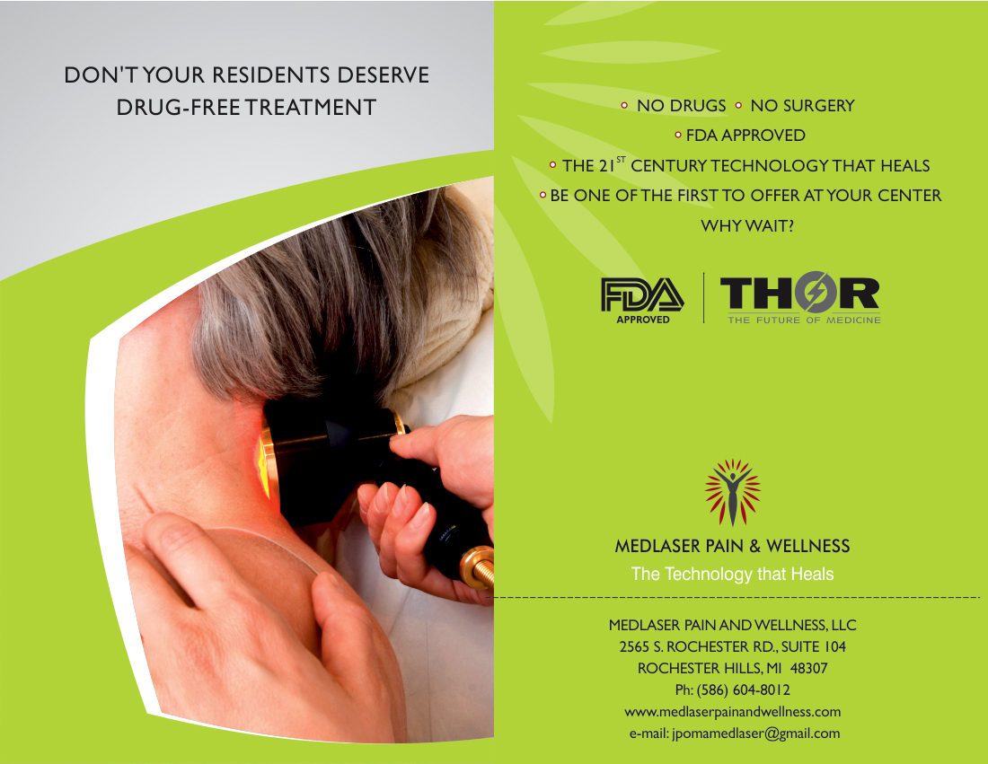 Diseño de Flyer por aashwiin para MedLaser Pain and Wellness, LLC | Diseño #5871781