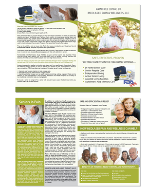 Diseño de Flyer por alex989 para MedLaser Pain and Wellness, LLC | Diseño: #5857356