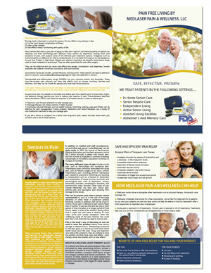 Diseño de Flyer por alex989 para MedLaser Pain and Wellness, LLC | Diseño: #5857415
