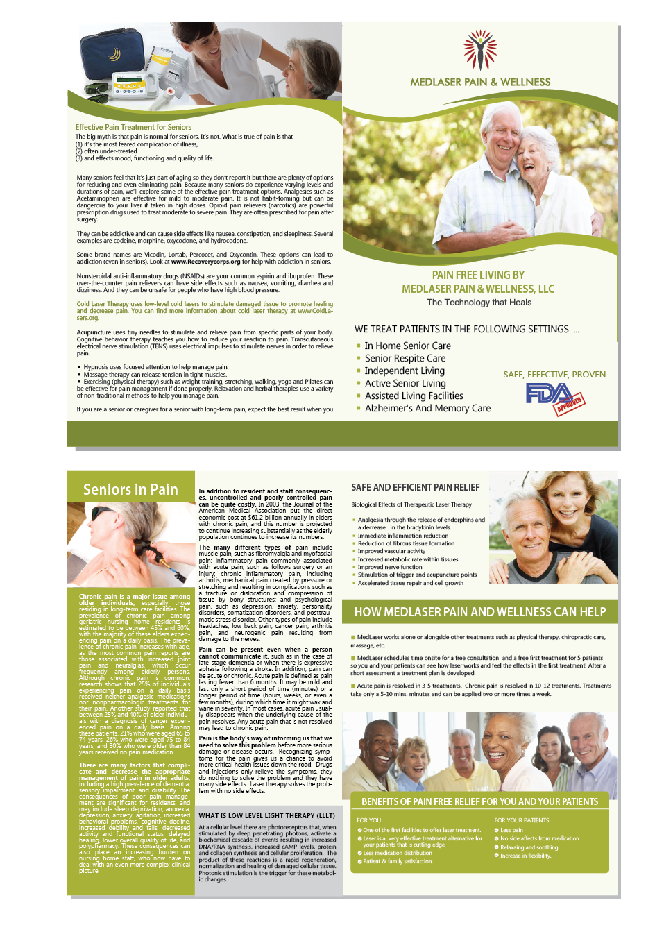 Flyer Design by alex989 for MedLaser Pain and Wellness, LLC | Design #5864903