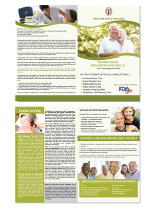 Diseño de Flyer por alex989 para MedLaser Pain and Wellness, LLC | Diseño: #5864903