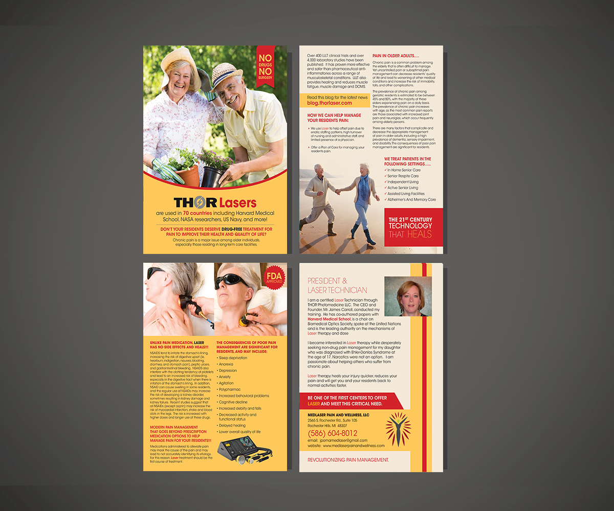 Design de Flyer par KreativeDesk pour MedLaser Pain and Wellness, LLC | Design #5886427