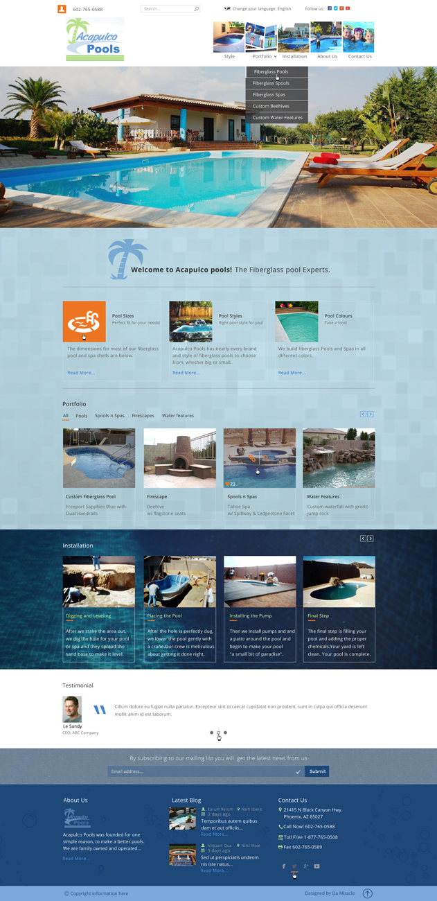 Wordpress Design by Da Miracle for this project | Design #5863367
