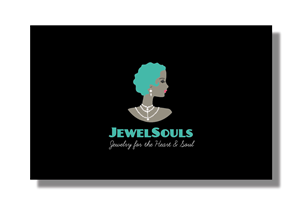 JewelSouls (Jewelry for the heart & soul) try it with or without tag line and try tag line in italics.                                               | Logo and Business Card Design by Birdcage