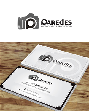 Diseño de Logo y Tarjeta de Presentación por Anooshaa para Paredes Photography & Productions | Diseño: #5890542