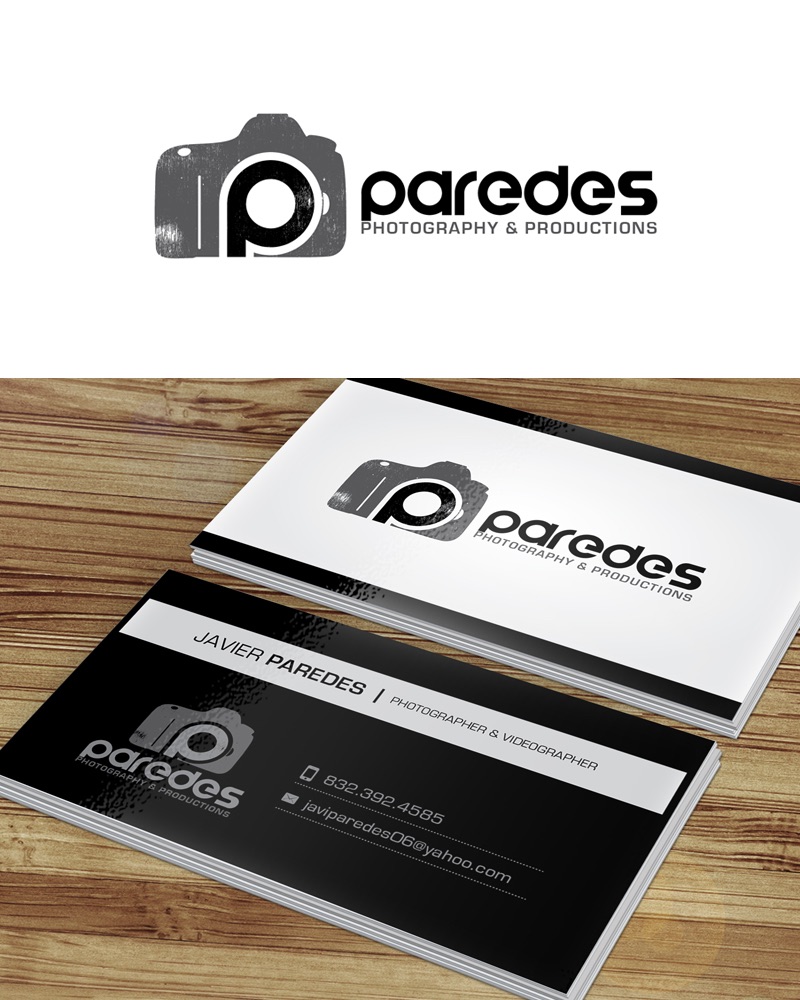 Logo- und Visitenkarten-Design von Anooshaa für Paredes Photography & Productions | Design #5890569