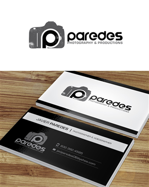 Diseño de Logo y Tarjeta de Presentación por Anooshaa para Paredes Photography & Productions | Diseño: #5890569