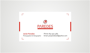Diseño de Logo y Tarjeta de Presentación por Sudhir Jhanjhot para Paredes Photography & Productions | Diseño: #5877238