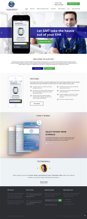 Web Design by pb for this project | Design #5851240