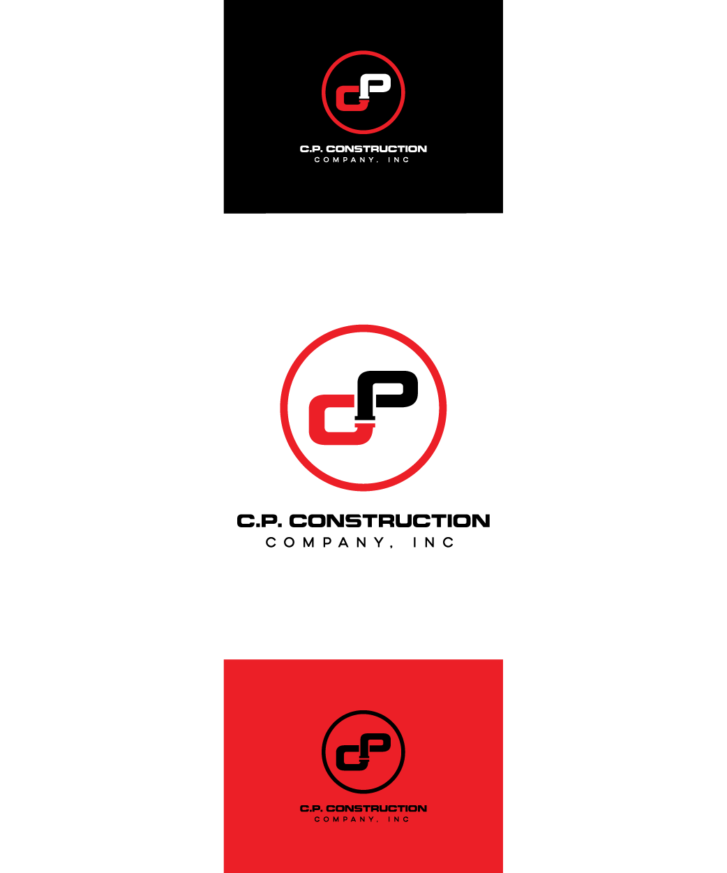 Logo Design by refolve for C.P.Construction Company, Inc. | Design #5811424