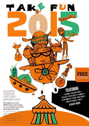 UK Toy industry event needs Advert and 2015 identity | Werbe-Design von ksenia design