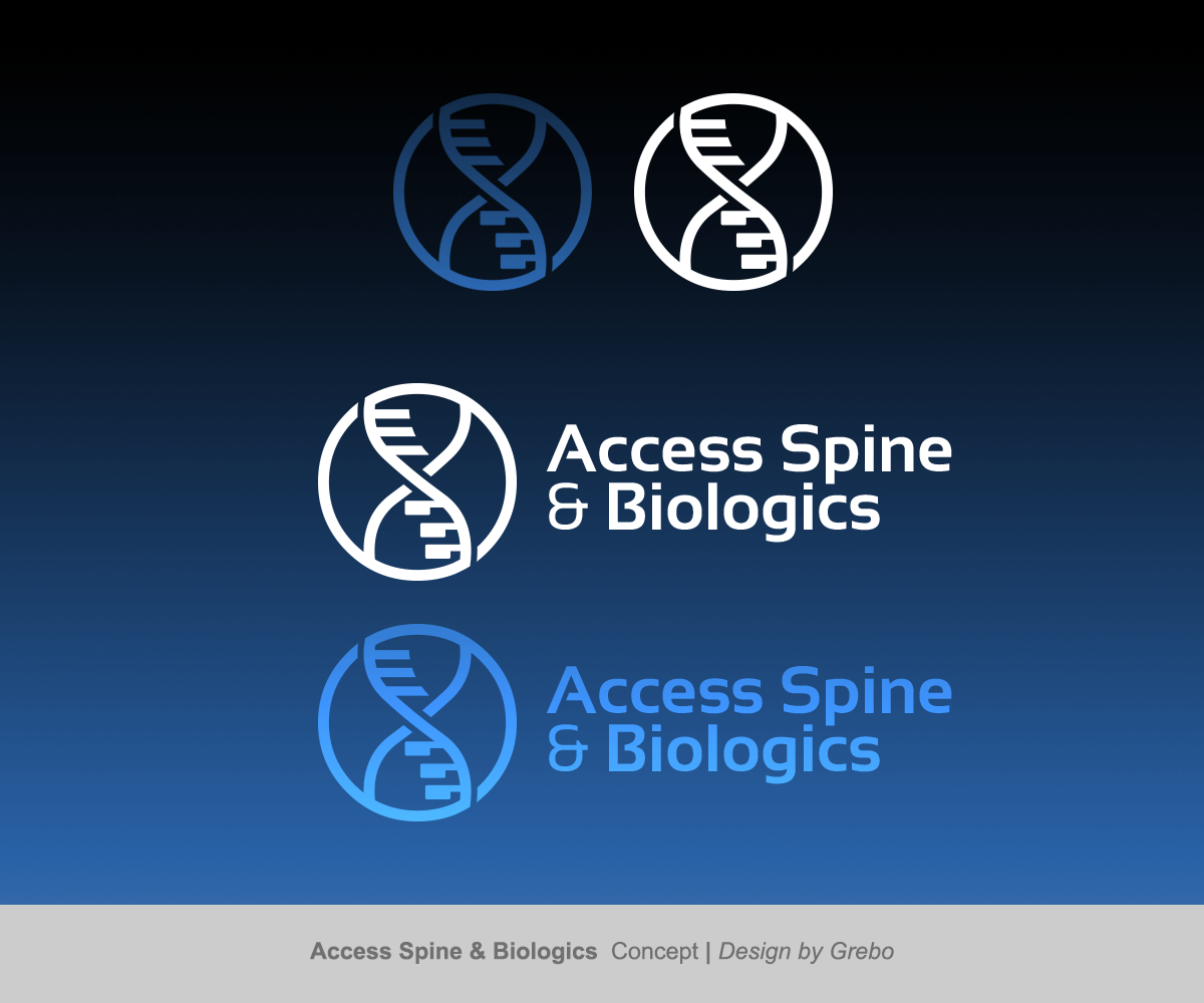 Logo Design by Grebo for Access Spine and Biologics | Design #5829357